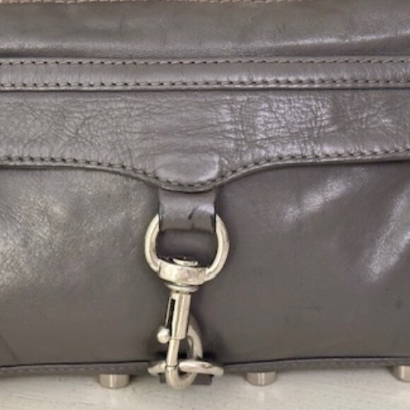 Rebecca Minkoff Grey/Silver mini M.A.C.-VGUC - Picture 3 of 14
